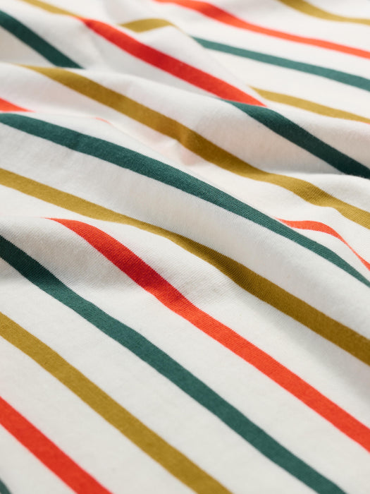 Seasalt Women's Sailor Shirt In Tri Breton Orange Coral