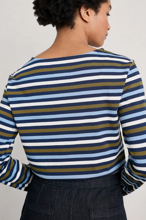 Seasalt Women's Sailor Shirt - Tri Mini Cornish Cornflower