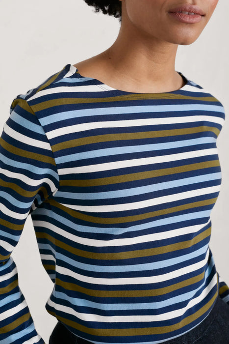 Seasalt Women's Sailor Shirt - Tri Mini Cornish Cornflower