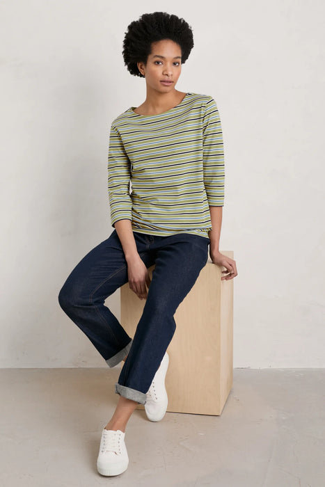 Seasalt Women's Sailor Top In Odessa Gooseberry Tide