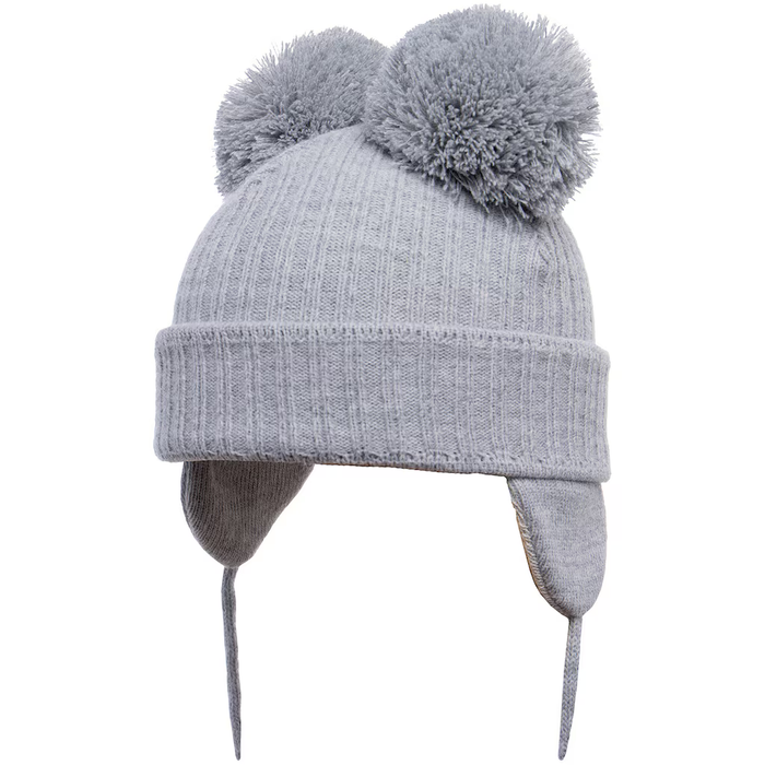 Sätila Of Sweden Minnie Ribbed Beanie Hat In Light Grey