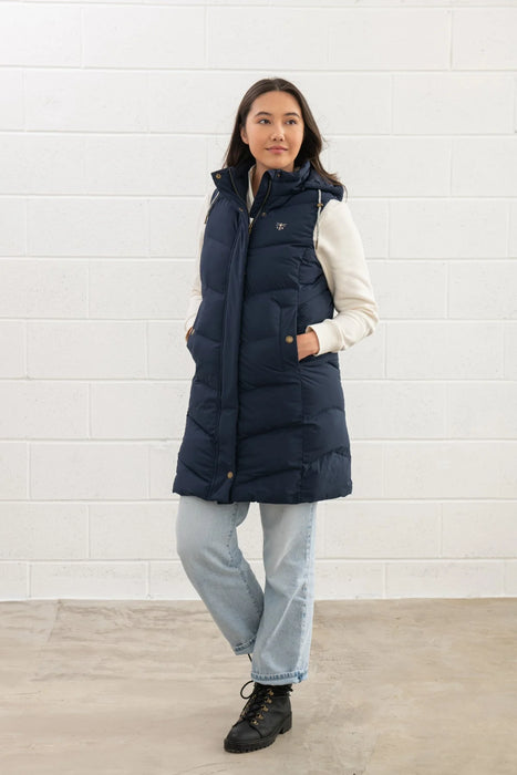 Lighthouse Women's Savannah Long Gilet In Navy