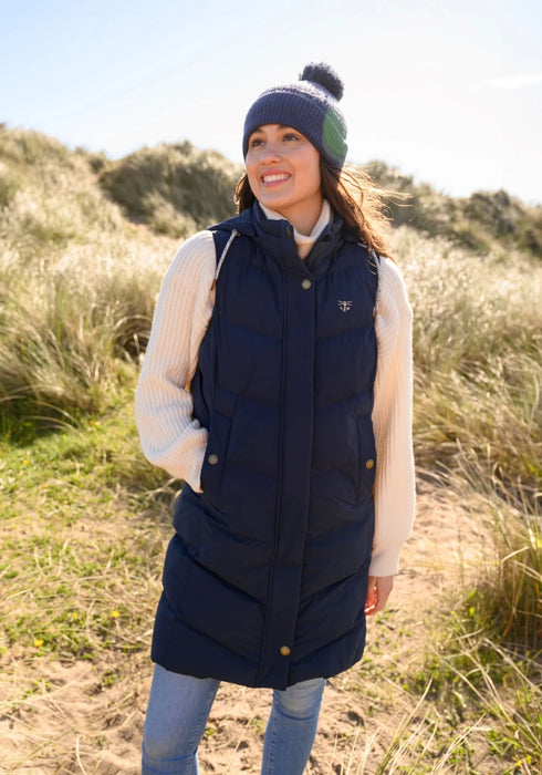 Lighthouse Women's Savannah Long Gilet In Navy