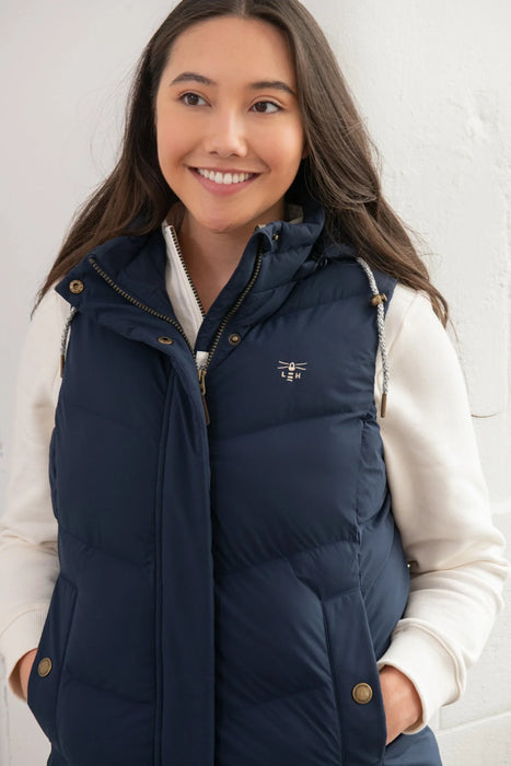 Lighthouse Women's Savannah Long Gilet In Navy