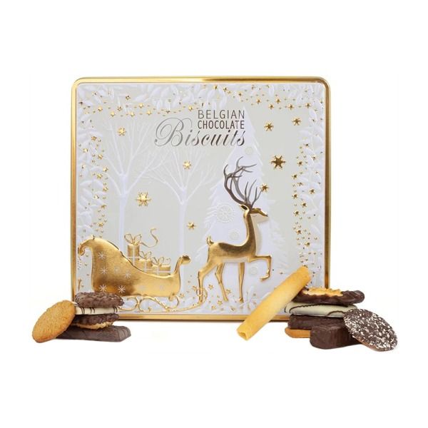 Magical Reindeer Sleigh Square Tin