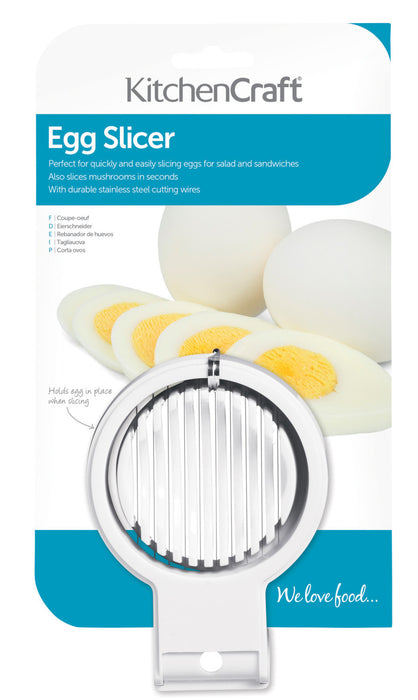 KitchenCraft Heavy Duty Plastic Egg Slicer