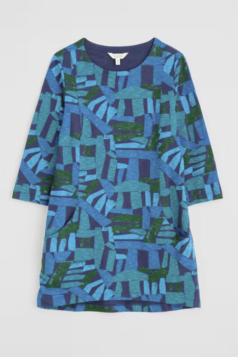 Seasalt Women's Shore Foraging Printed Tunic In Cornish Stones Maritime