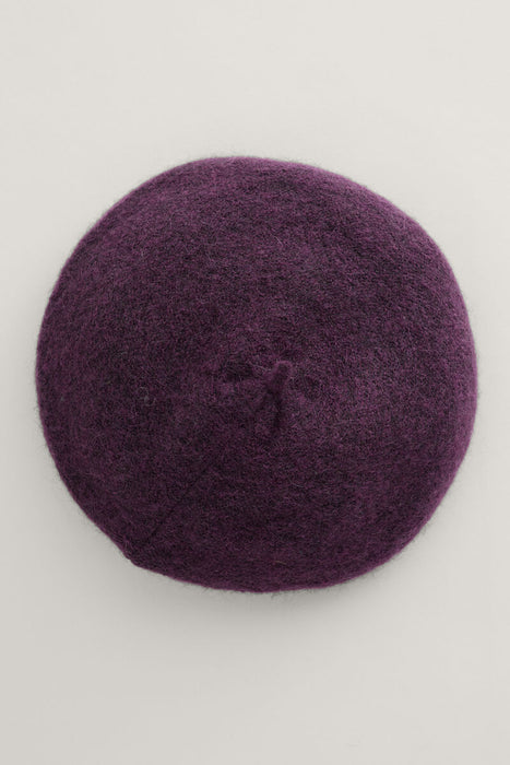 Seasalt Women's Needle Tip Mohair Blend Beret In Grape
