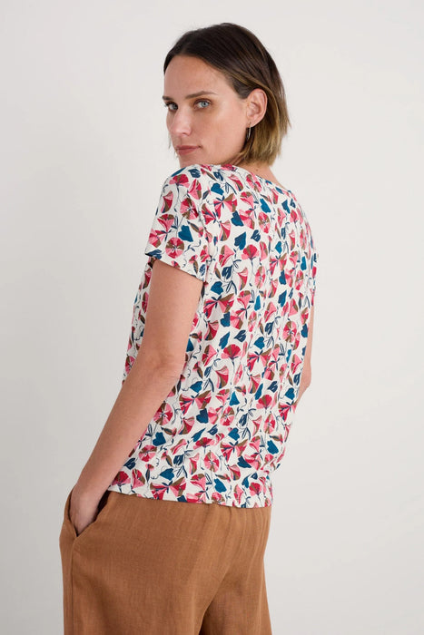 Seasalt Women's Appletree T-shirt Parasol Floral Chalk