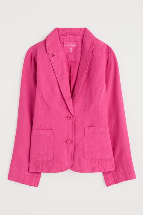 Seasalt Women's Blinker Linen Blazer In Tulip