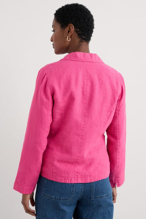 Seasalt Women's Blinker Linen Blazer In Tulip