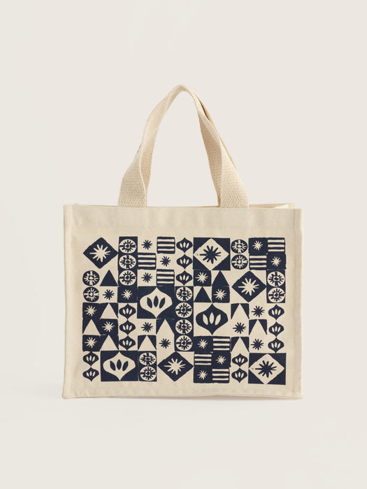 Seasalt Canvas Tote Bag In Advent Baubles Maritime