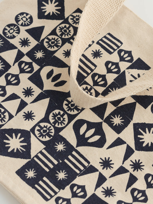 Seasalt Canvas Tote Bag In Advent Baubles Maritime