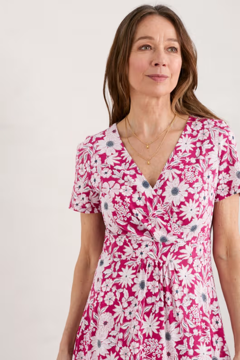 Seasalt Women's Chapelle Jersey Dress In Pattern Flower Charm