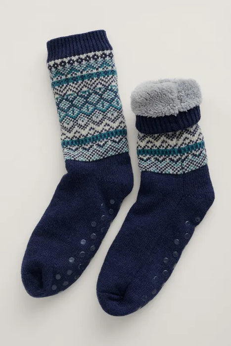 Seasalt Men's Cottage Socks - Icelandic Magpie