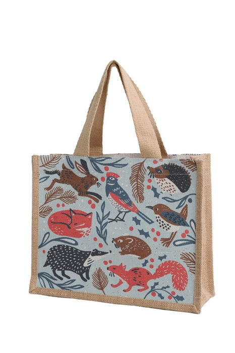 Seasalt Jute Shopper In Midnight Mammals Eggshell