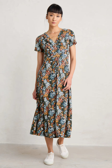 Seasalt Women's Chapelle Jersey Dress In Honeysuckles Maritime