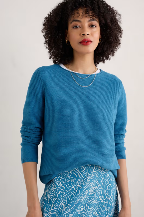 Seasalt Women's Makers Cotton Jumper In Sailboats