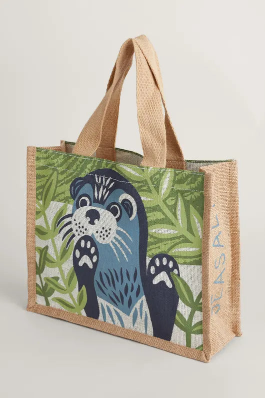 Seasalt Cute Jute Bag In Curious Otter Seaway Maple Gifts