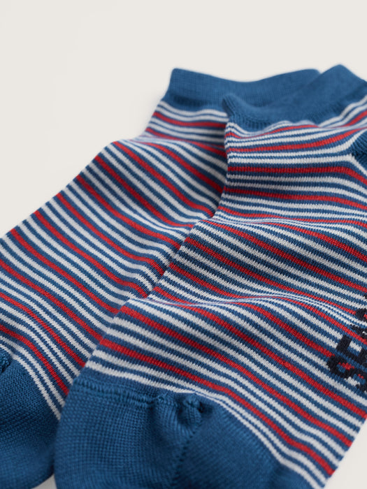 Seasalt Men's Arty Organic Cotton Socks In Cariad Atlantic Cardinal