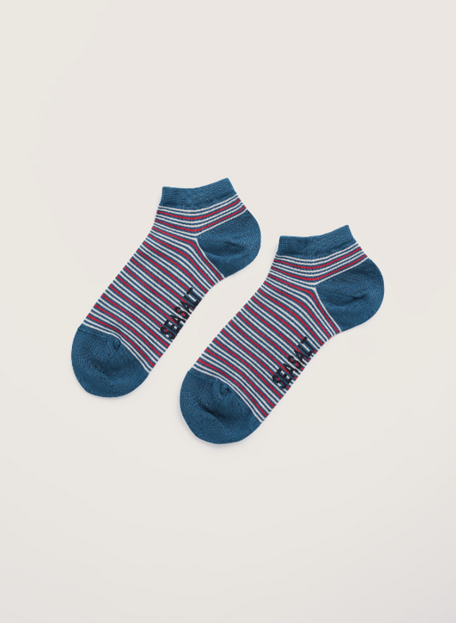 Seasalt Men's Arty Organic Cotton Socks In Cariad Atlantic Cardinal