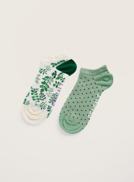 Seasalt Women's Arty Organic Cotton Socks In Harebell Mix Pack Of 2