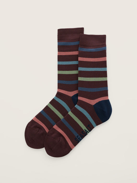 Seasalt Men's Arty Socks In Breton Timber
