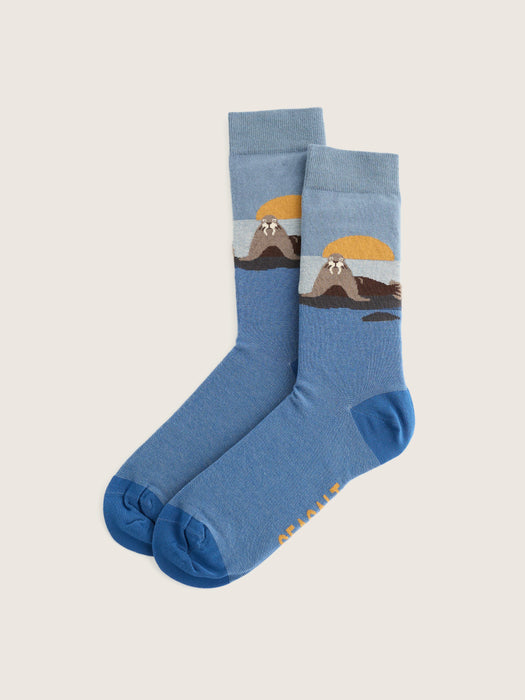 Seasalt Men's Arty Socks In Zoze Point Squall