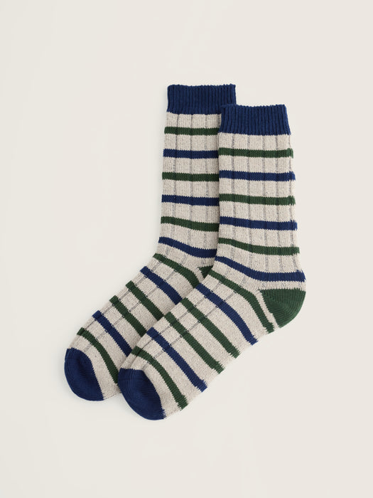 Seasalt Men's Bloomin Good Socks Plain In Looe Multi Twist