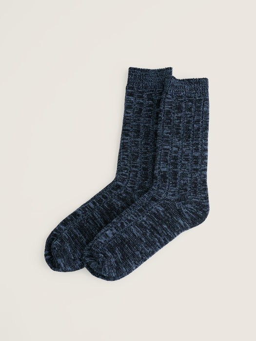 Seasalt Men's Bloomin Good Socks Plain In Maritime Twist