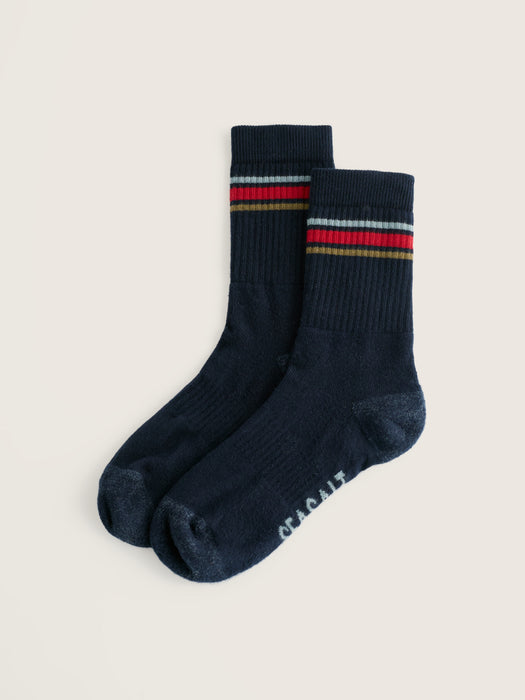 Seasalt Men's Cushioned Crew Socks In Dunmere Maritime Twist