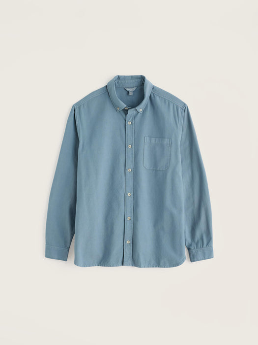 Seasalt Men's Jenken Striped Oxford Shirt In Blue Slate