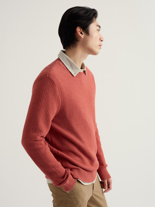 Seasalt Men's Mizzen Organic Cotton Knitted Jumper In Dusty Copper