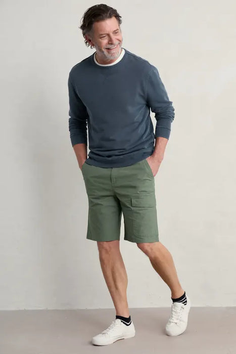 Seasalt Men's Dark Balsam Men's Tillerman Organic Cotton Cargo Shorts