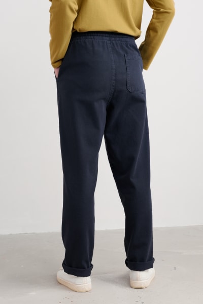 Seasalt Men's Hallantide Straight Leg Trousers In Dark Knight