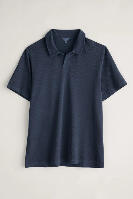 Seasalt Men's Dark Ship Treve Organic Cotton Polo