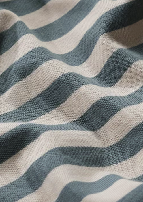 Seasalt Men's Crew Neck Sailor Shirt in GOTS-Certified Organic Cotton In Mini Cornish Cliff