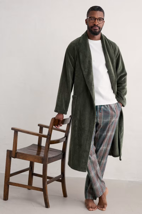 Seasalt Men's Potter Robe In Woodland