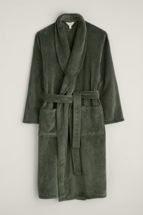 Seasalt Men's Potter Robe In Woodland