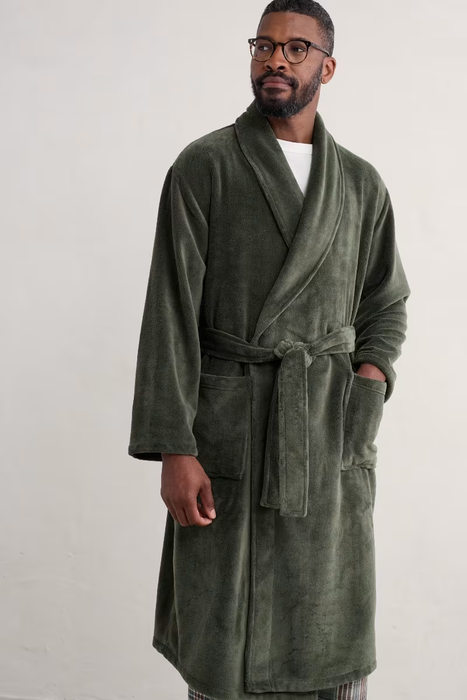 Seasalt Men's Potter Robe In Woodland