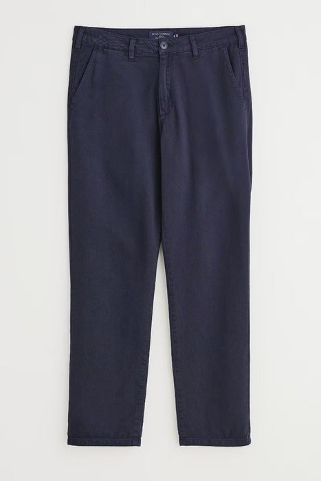 Seasalt Men's Men's Countryman Twill Tapered Trousers In Squid Ink