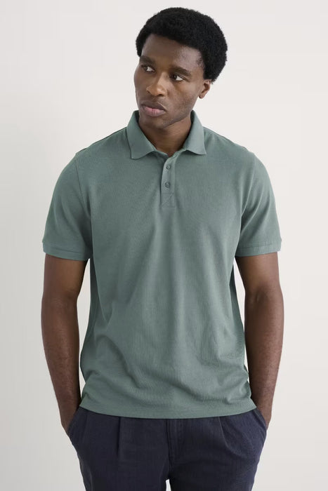 Seasalt Men's Balefire Organic Cotton Jersey Polo In Cliff