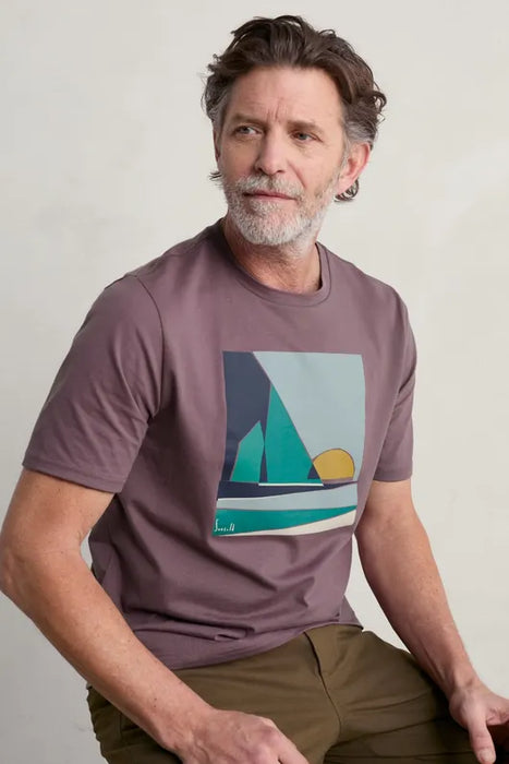 Seasalt Men's Sundown Mallow Midwatch Organic Cotton T-Shirt