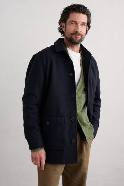 Seasalt Men's Rowlocks Coat In Midstream Maritime