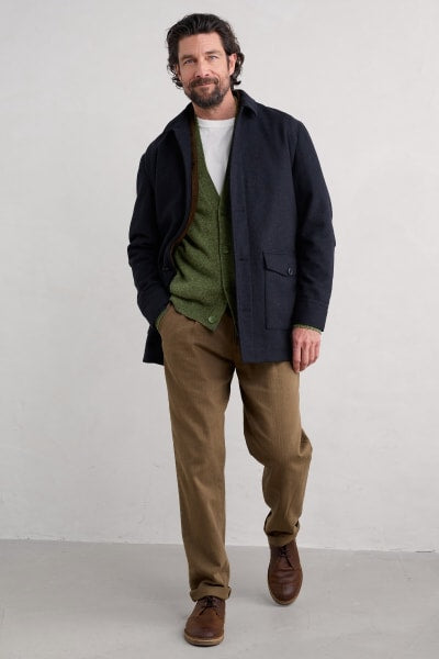 Seasalt Men's Rowlocks Coat In Midstream Maritime