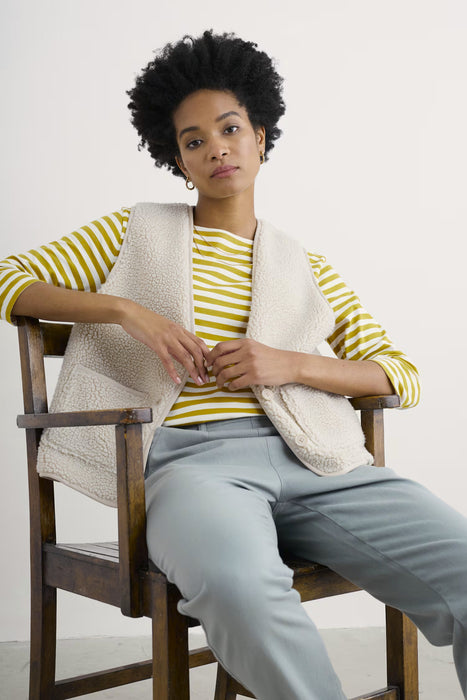 Seasalt Women's Sailor Shirt In Mini Cornish Chamomile Chalk