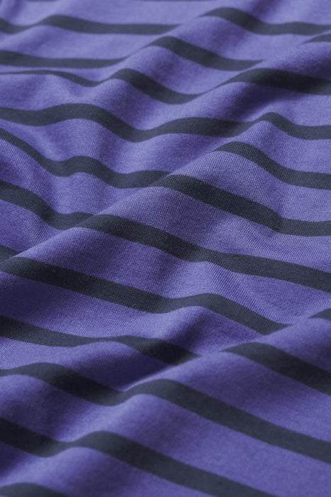 Seasalt Women's Sailor Shirt In Breton Dark Bilberry Maritime