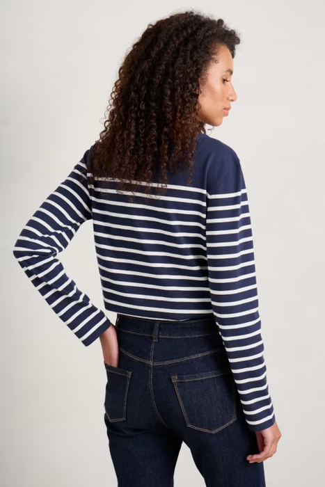 Seasalt Women's Sailor Shirt In Falmouth Breton Maritime Chalk