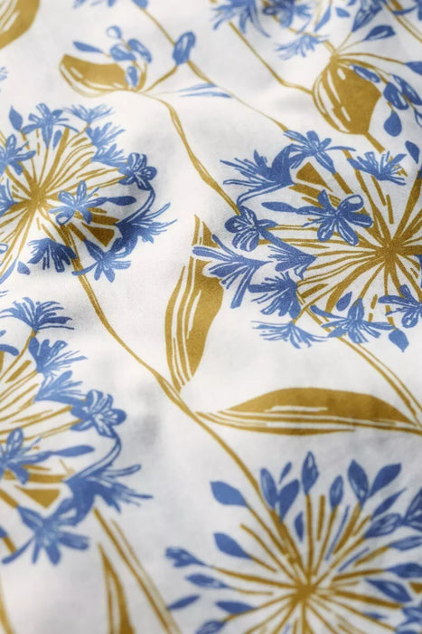 Seasalt Women's Sky Beyond Sleeveless V-Neck Dress In Agapanthus Lino Chalk