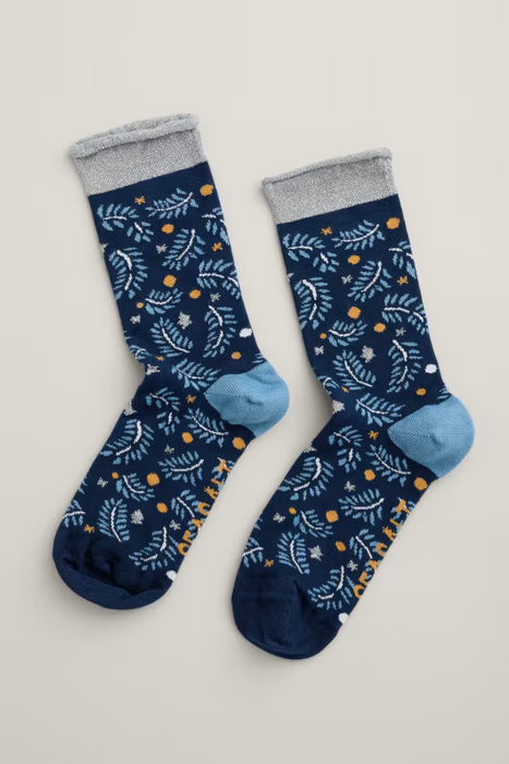 Seasalt Women's Arty Socks In Star Gazing Maritime